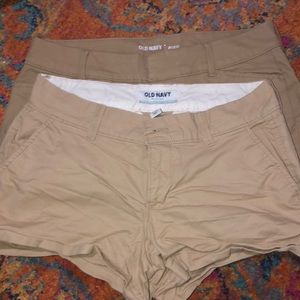 Tan shorts 2:  both for as a size 2